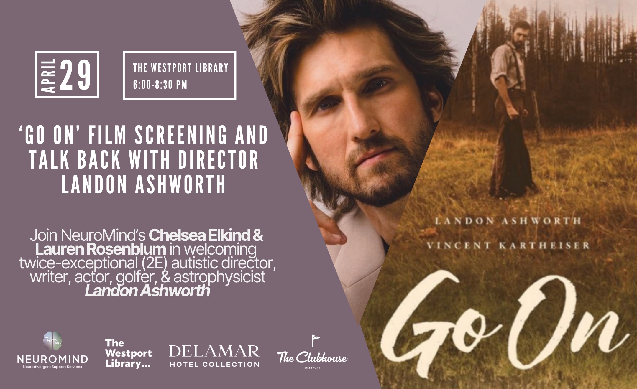Go On film screening and talkback flyer